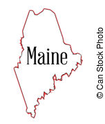 152x179 Maine Outline Vector Clip Art Images Maine Outline