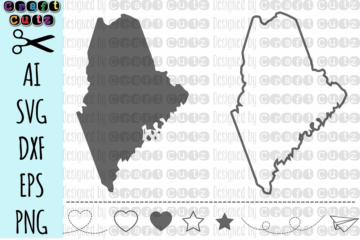 1200x800 Maine State Files, Maine Vector, United States State