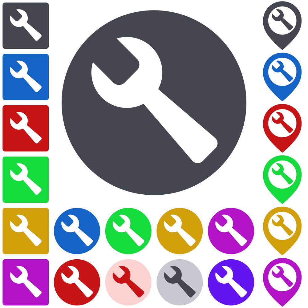 1000x1000 Maintenance Icon Set Vector Free Graphics Uihere