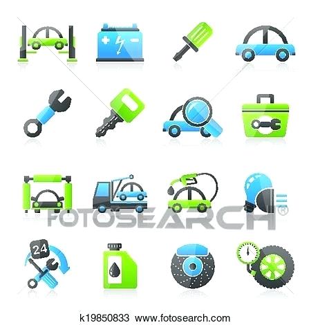 450x470 Car Service Maintenance Icons Vector Icon Set Vehicle