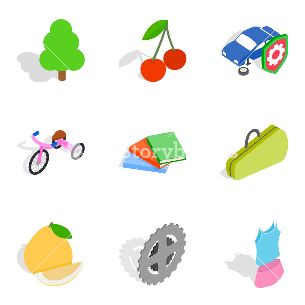 1000x1000 Natural Maintenance Icons Set Isometric Set Of Natural