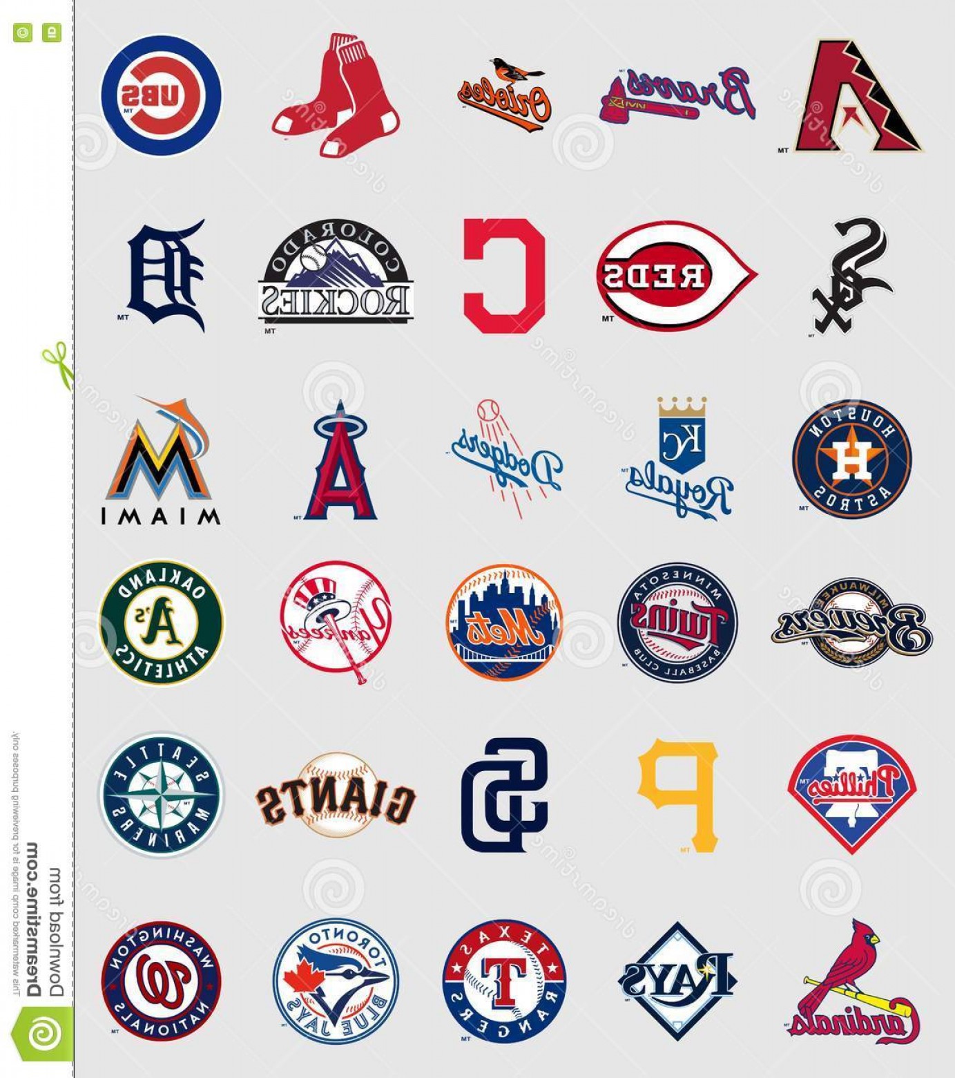 Major League Baseball Logo Vector at Vectorified.com | Collection of ...