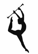Majorette Dance Silhouette 161x228 Majorette Dance Silhouette