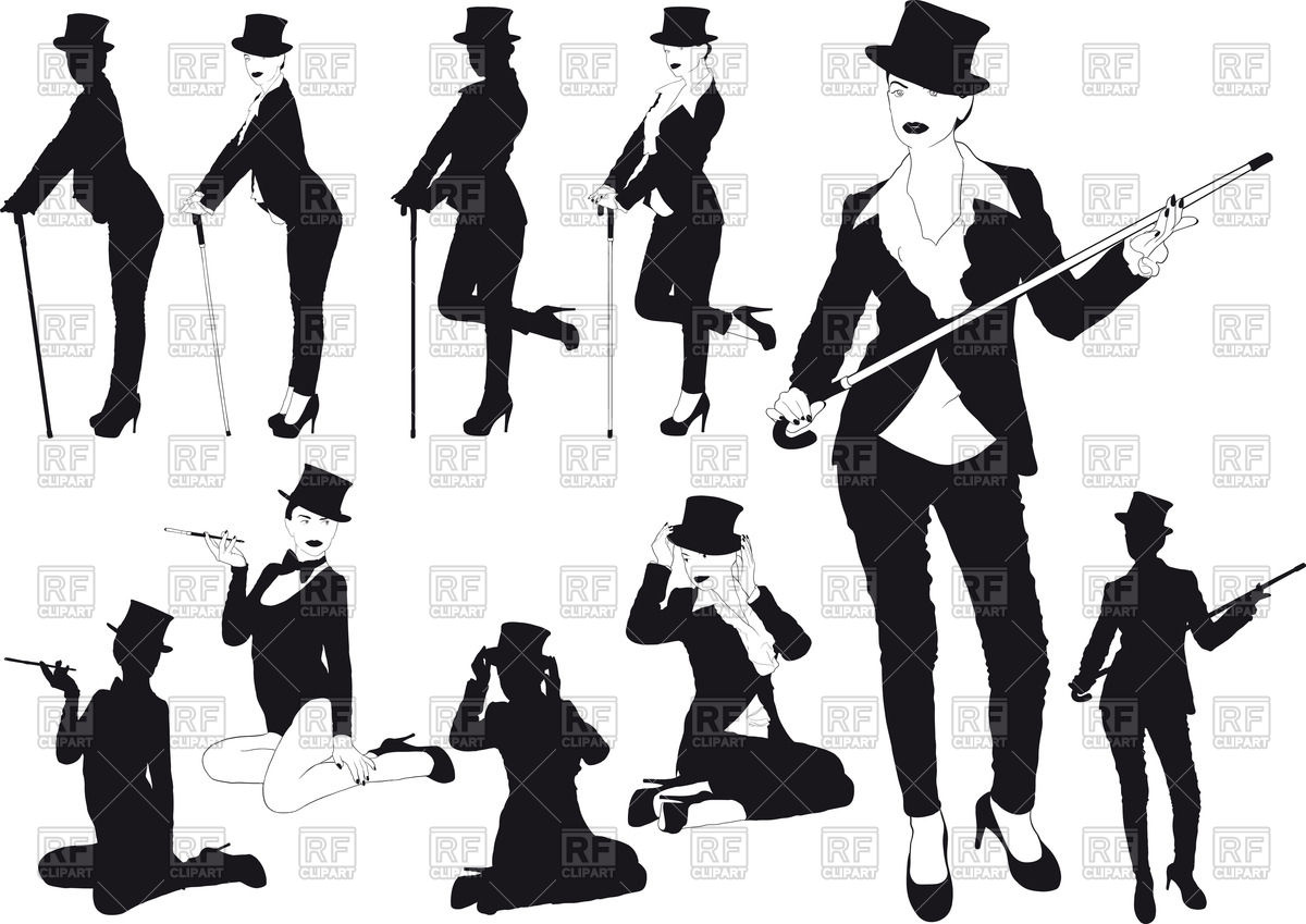 Erotic Silhouettes Of Cabaret And Show Girl In Hat With Cane 1200x849 Erotic Silhouettes Of Cabaret And Show Girl In Hat With Cane