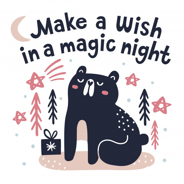 626x626 Make A Wish In A Magic Night Vector Premium Download