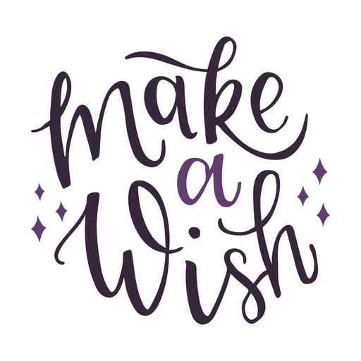 512x512 Make A Wish Lettering