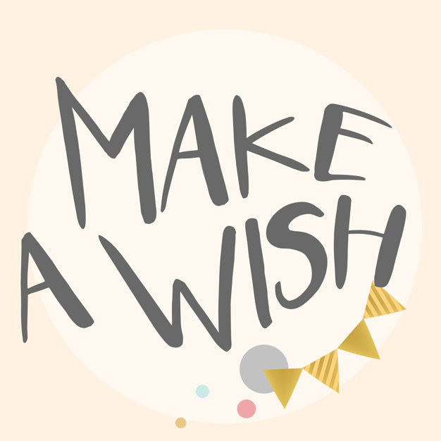 626x626 Make A Wish Typography Vector Vector Free Download