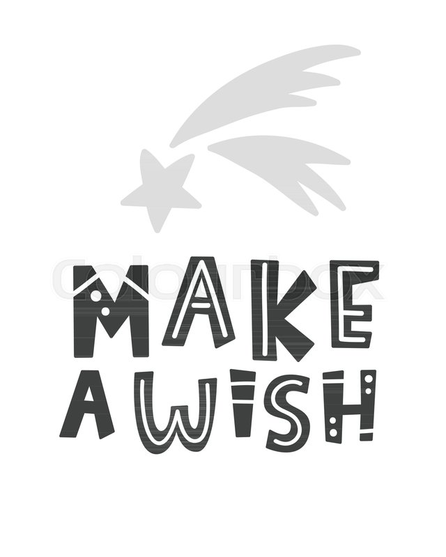 640x800 Make A Wish Scandinavian Style Stock Vector Colourbox