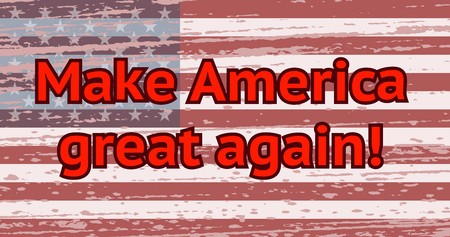 450x237 Inscription Make America Great Again On A Grunge Us Flag
