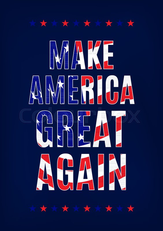 564x800 Make America Great Again Card Template Stock Vector Colourbox