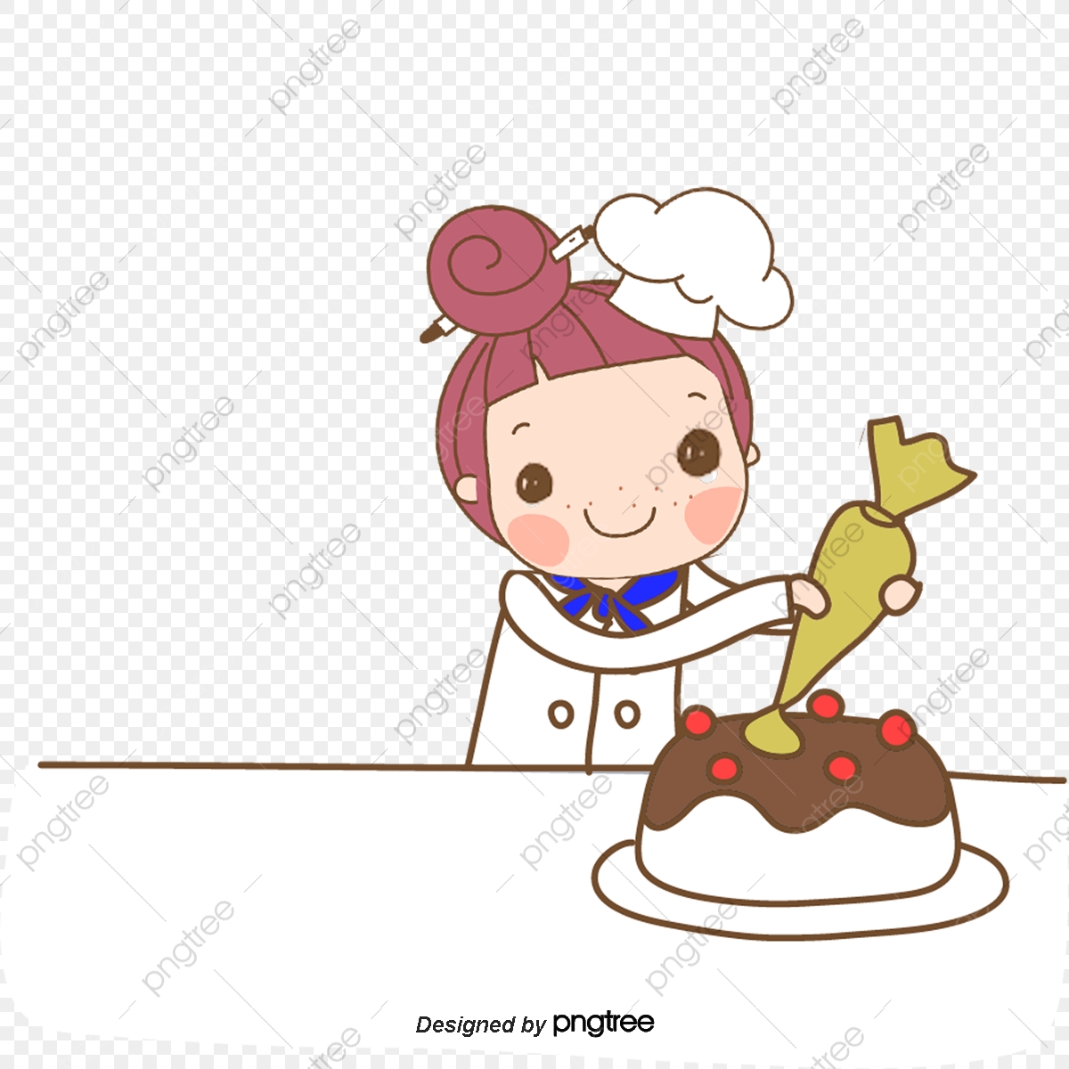 1200x1200 Make A Cake Girl, Cake Vector, Girl Vector, Cake Decorating Png