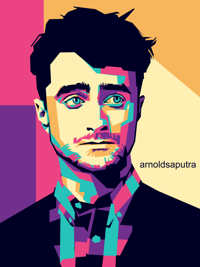 680x911 Make Colorfull Geometry Vector Portrait