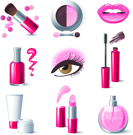 466x474 Cosmetics And Make Up Elements Vector Free Vector In Encapsulated