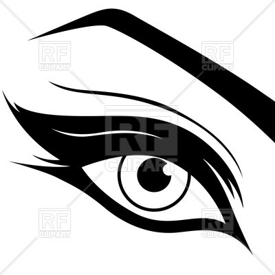 400x400 Eye Silhouette With Make Up Vector Image Of People Natareal