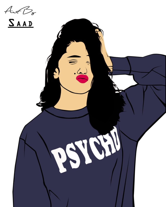 680x849 Make Vector Art Portrait Illustrator From Your Photos