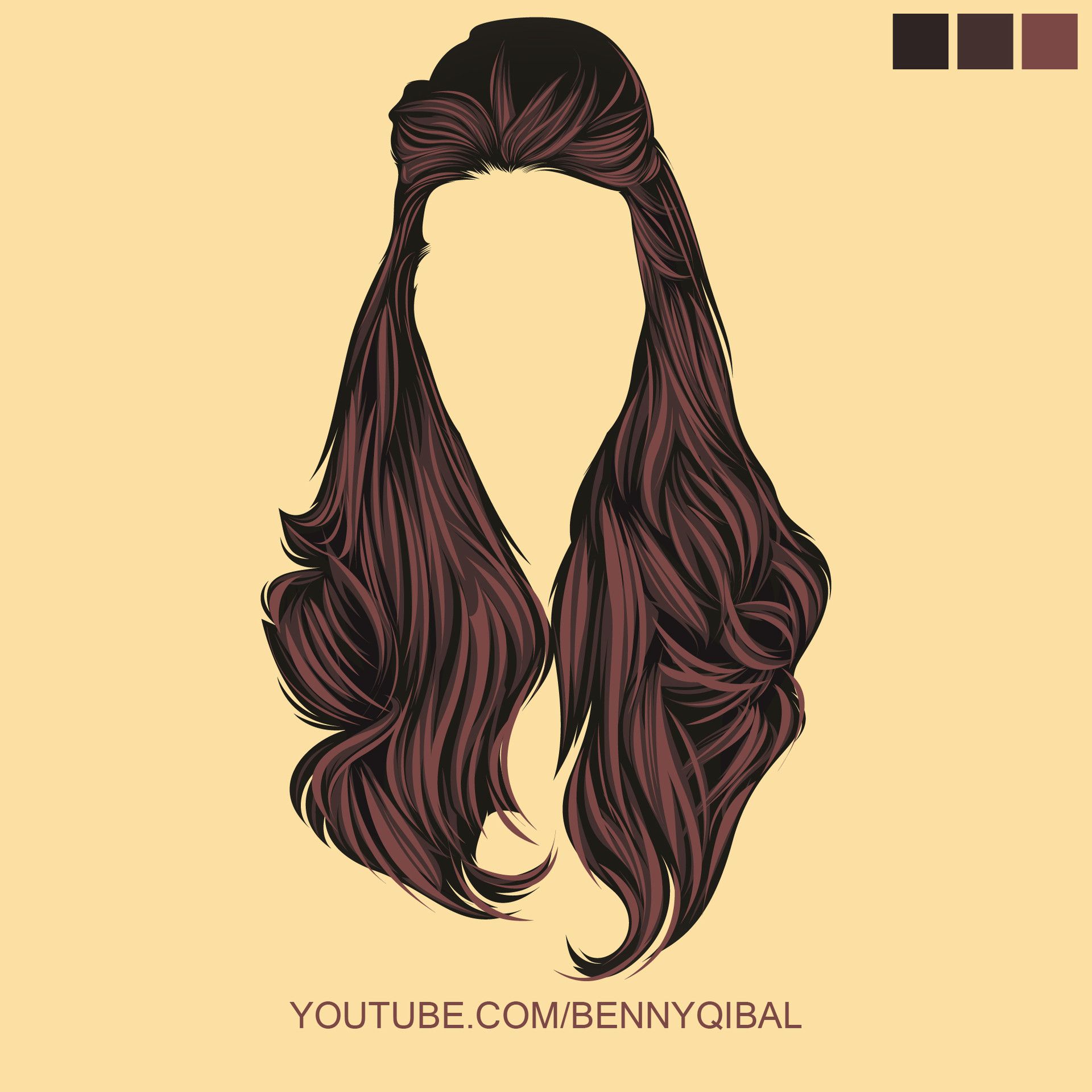 1920x1920 Video Tutorial How To Make Vector Hair Using Adobe Illustrator