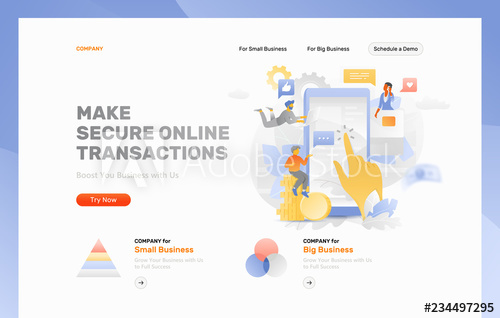 500x318 Make Online Transactions Header Template