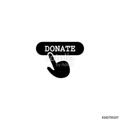 500x500 Make An Online Donation Icon Vector Make An Online Donation
