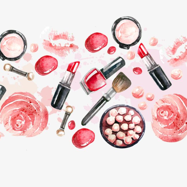 650x651 Makeup Vector Background, Valentines Gift, Valentines Day, Pink