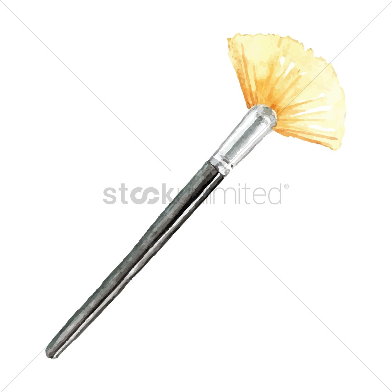 Makeup Brush Vector Image 1300x1300 Makeup Brush Vector Image