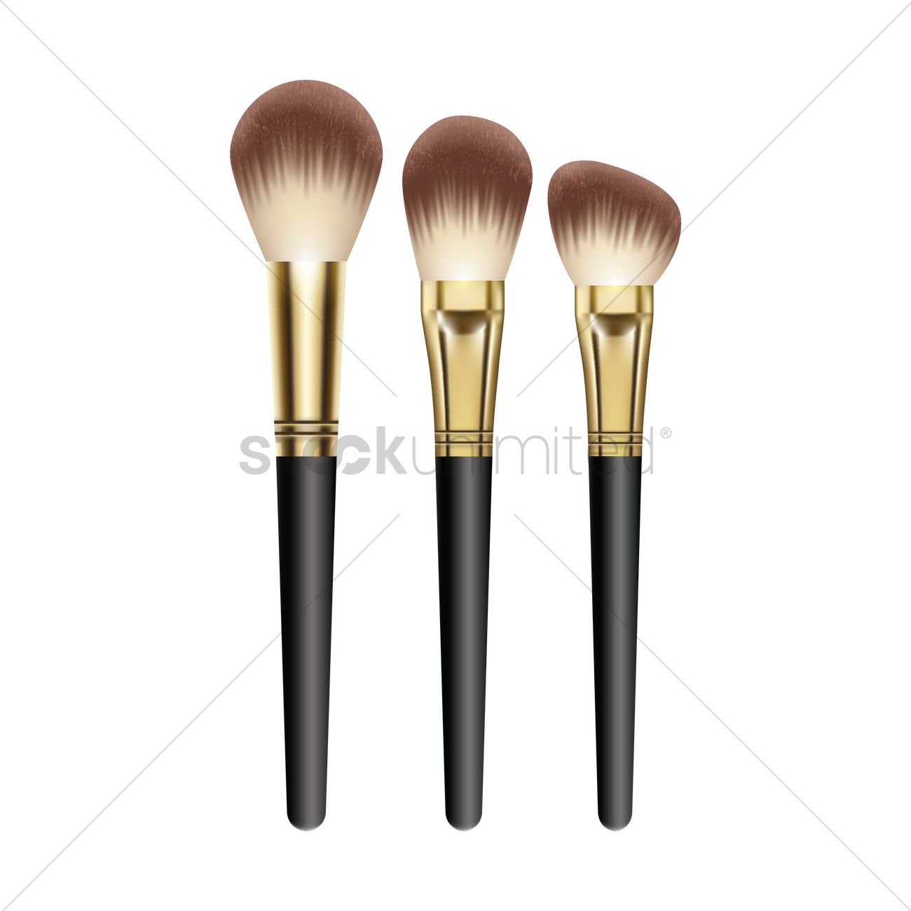 Makeup Brush Vector at Vectorified.com | Collection of Makeup Brush ...