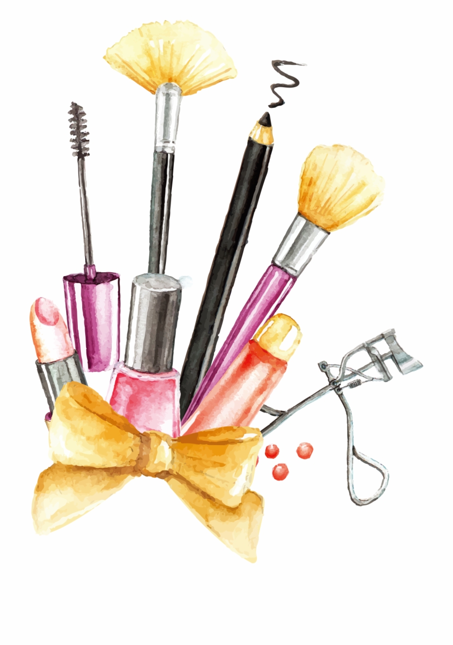Painting Makeup Vector Cosmetics Tools Brush Clipart 920x1310 Painting Makeup Vector Cosmetics Tools Brush Clipart