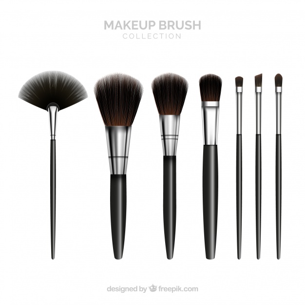 Realistic Make Up Brush Collection Vector Free Download 626x626 Realistic Make Up Brush Collection Vector Free Download