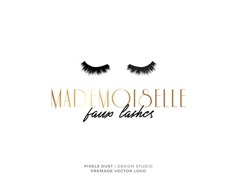 794x618 Lashes Logo Premade Logo Design Makeup Logo Beauty Logo Etsy