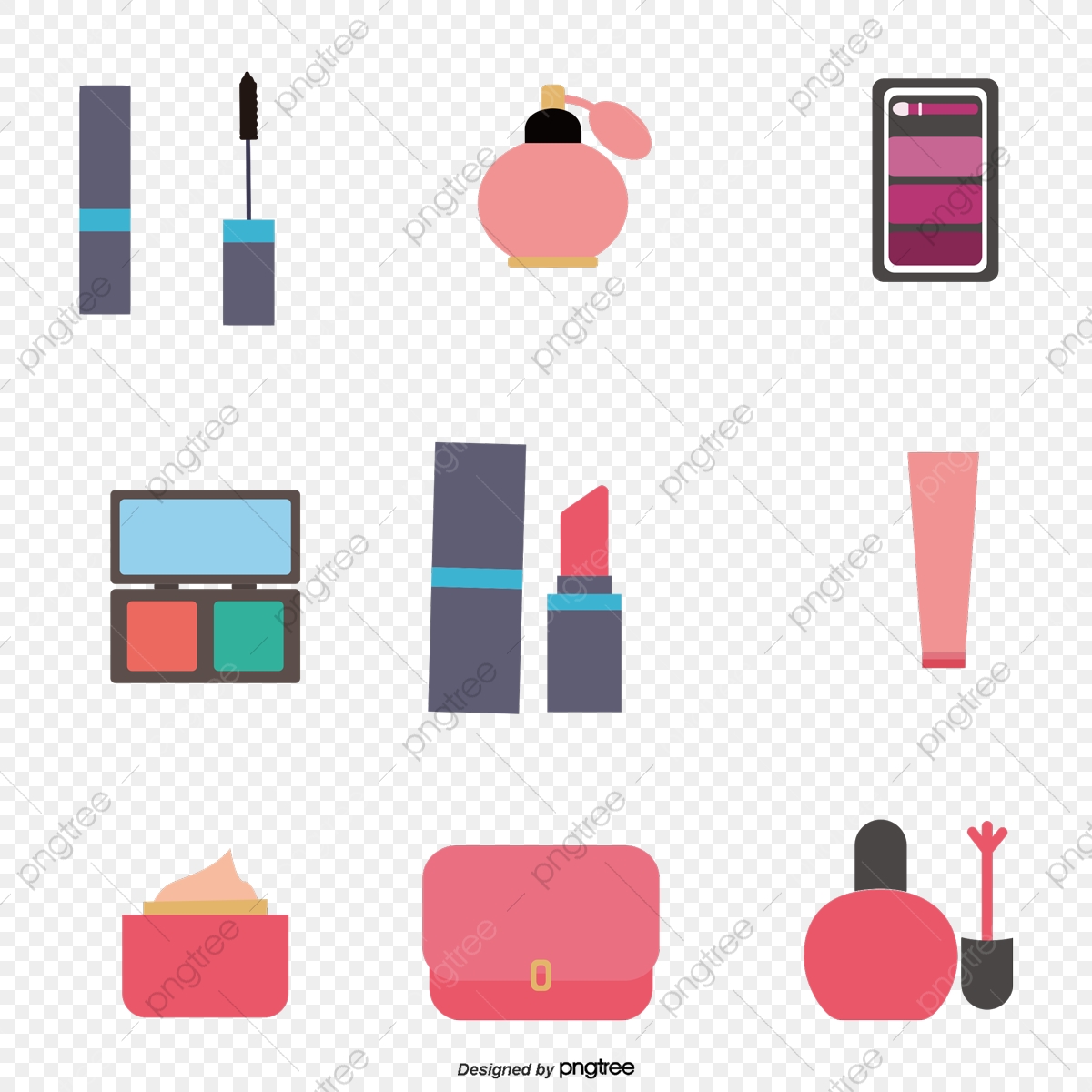 1200x1200 Makeup Icons Vector Pack, Makeup Vector, Mascara, Perfume Png