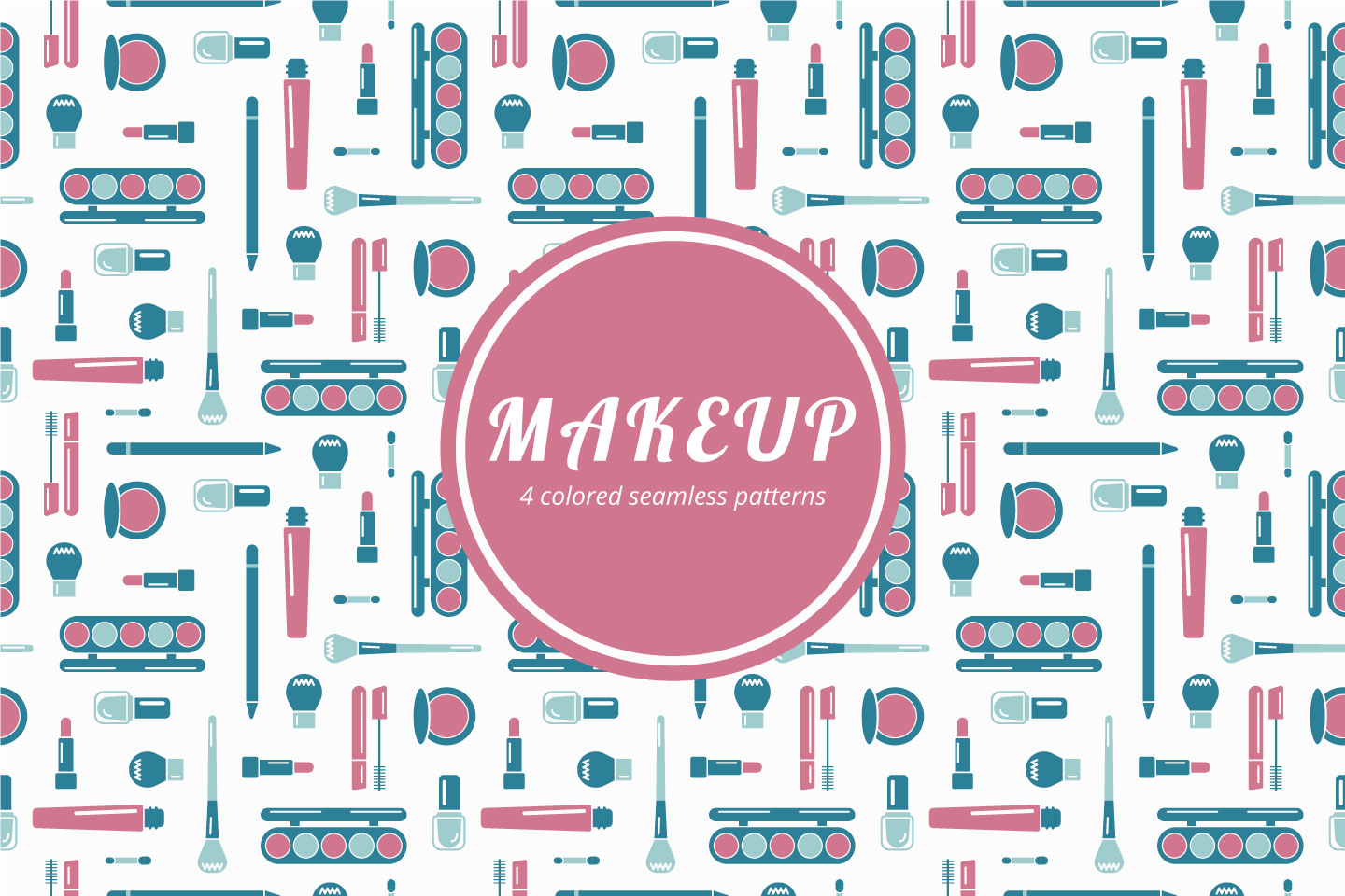 1440x960 Makeup Vector Free Seamless Pattern