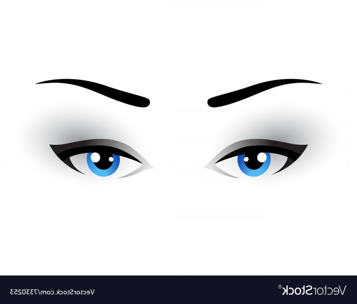 1200x1023 Blue Woman Eyes Makeup Vector Lamaison