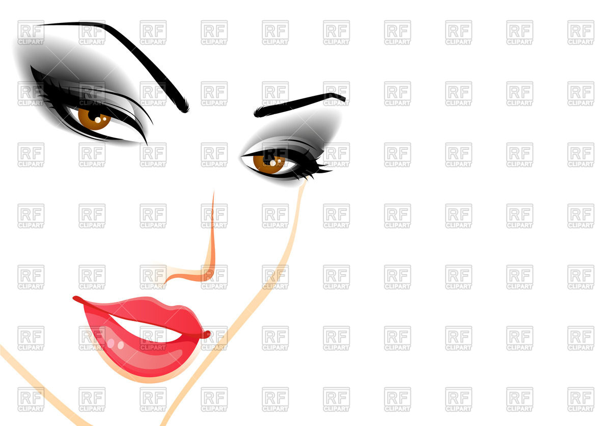 1200x836 Face Of Beautiful Woman With Makeup Vector Image Of People
