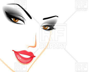 Face Of Beautiful Woman With Makeup Vector Image Of People 400x279 Face Of Beautiful Woman With Makeup Vector Image Of People