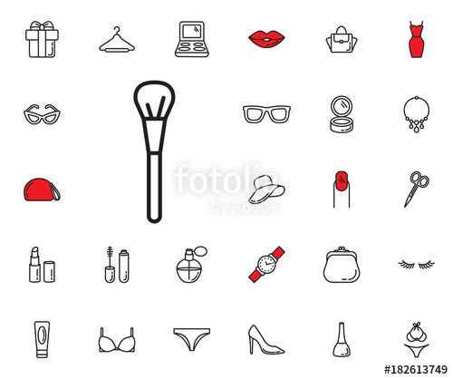 Makeup Brush Icon Beauty, Cosmetic, Shopping And Makeup Vector 500x418 Makeup Brush Icon Beauty, Cosmetic, Shopping And Makeup Vector