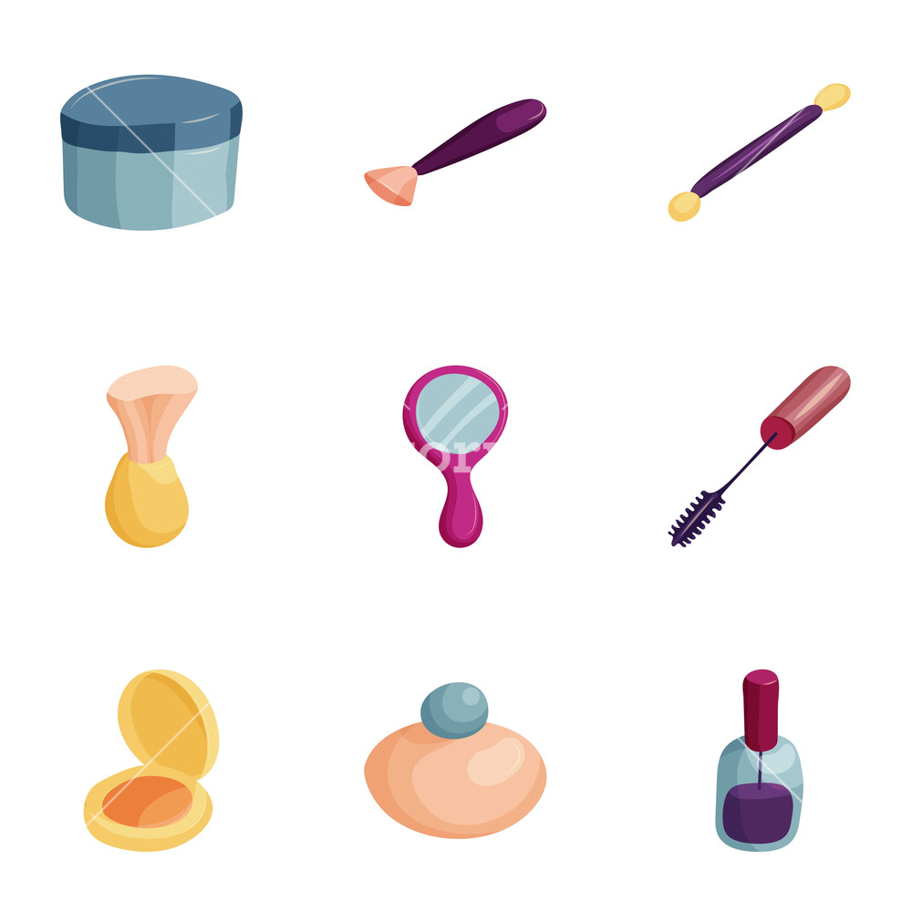 Makeup Icons Set Cartoon Illustration Of Makeup Vector Icons 1000x1000 Makeup Icons Set Cartoon Illustration Of Makeup Vector Icons