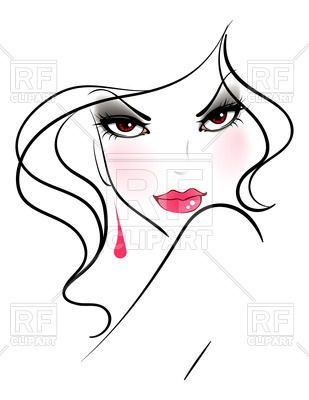Contour Style Face Of Elegant Woman With Evening Makeup Vector 309x400 Contour Style Face Of Elegant Woman With Evening Makeup Vector