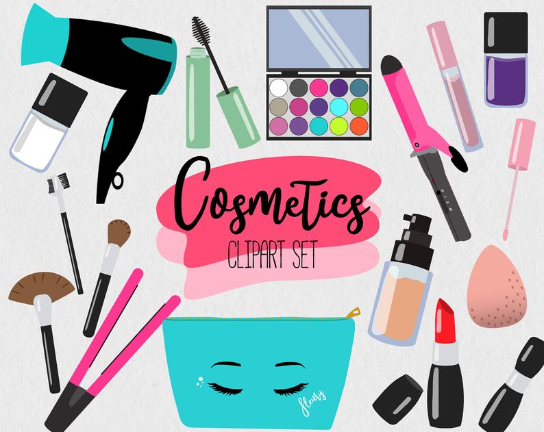 794x631 Cosmetic Clipart Set Beauty Clipart Makeup Vector Clipart Etsy