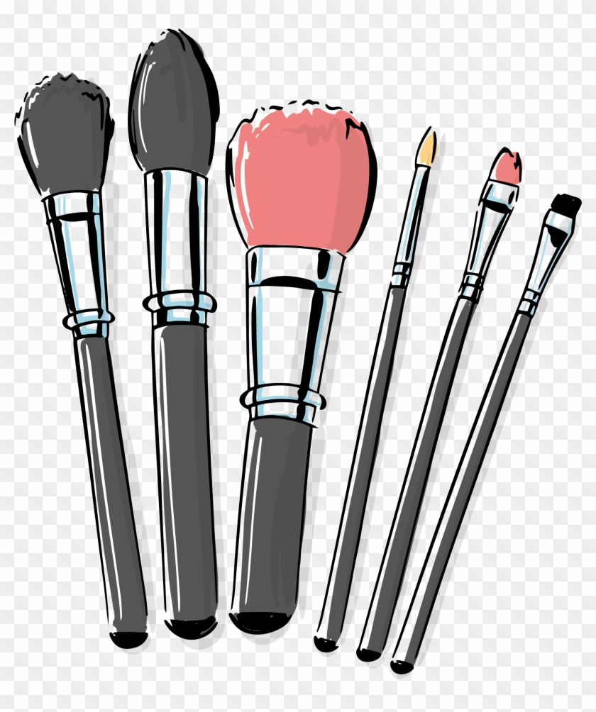 840x1004 Cosmetic Vector Makeup Brush