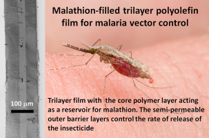 303x200 Malathion Filled Trilayer Polyolefin Film For Malaria Vector