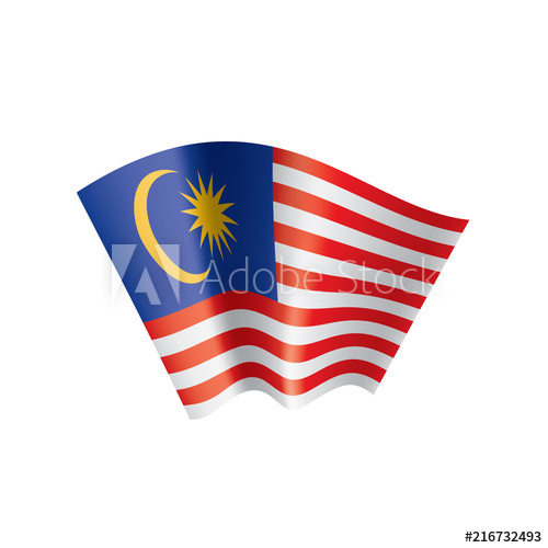 Malaysia Flag, Vector Illustration 500x500 Malaysia Flag, Vector Illustration