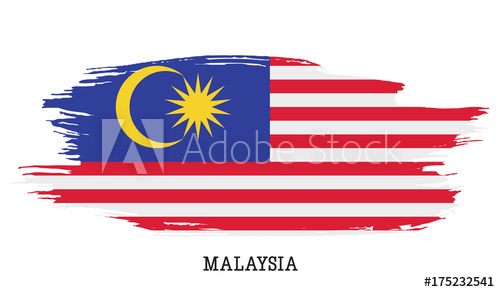 Malaysia Flag Vector Grunge Paint Stroke 500x292 Malaysia Flag Vector Grunge Paint Stroke