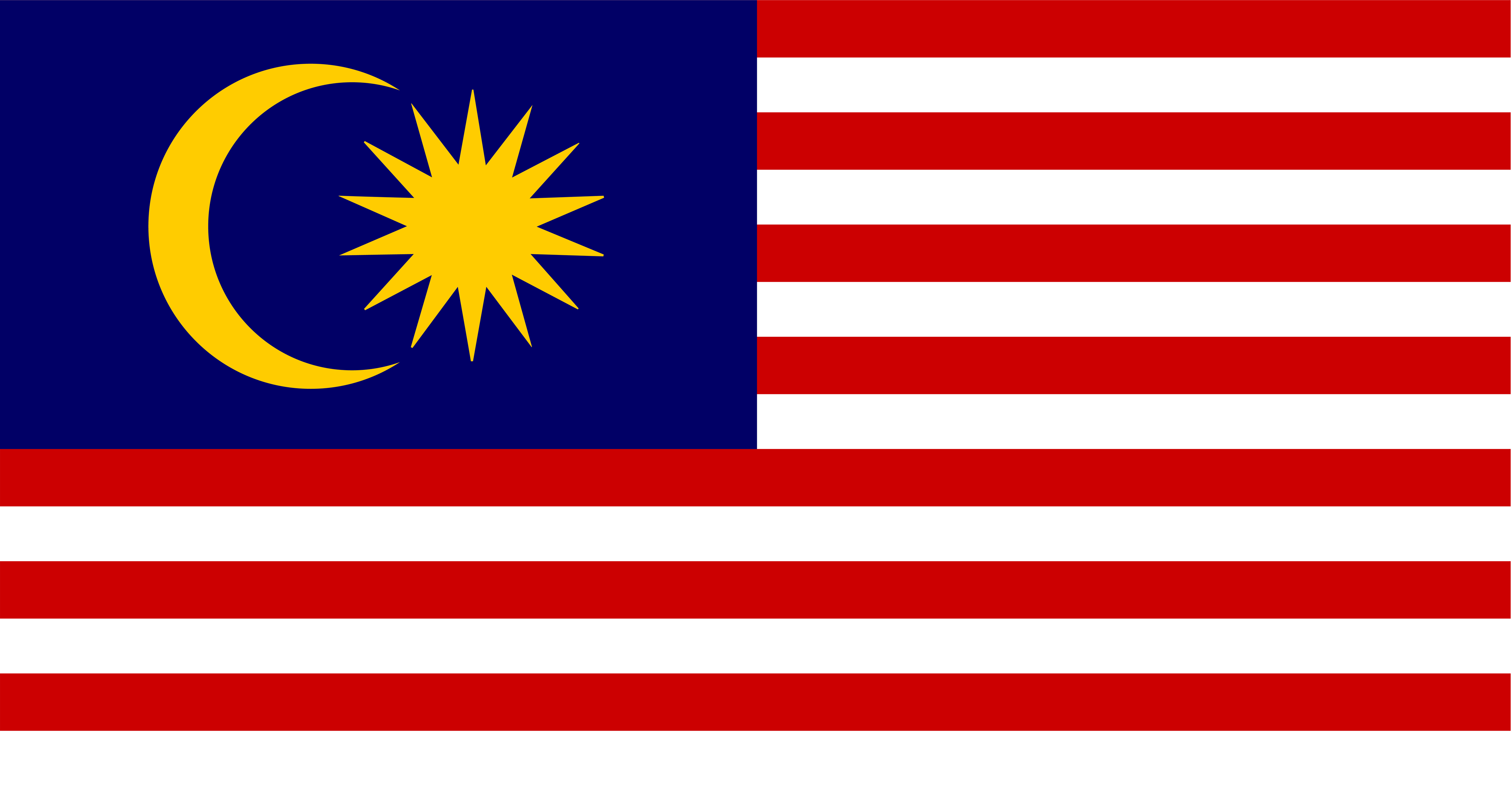 Malaysia Flag Free Vector Art 5000x2639 Malaysia Flag Free Vector Art