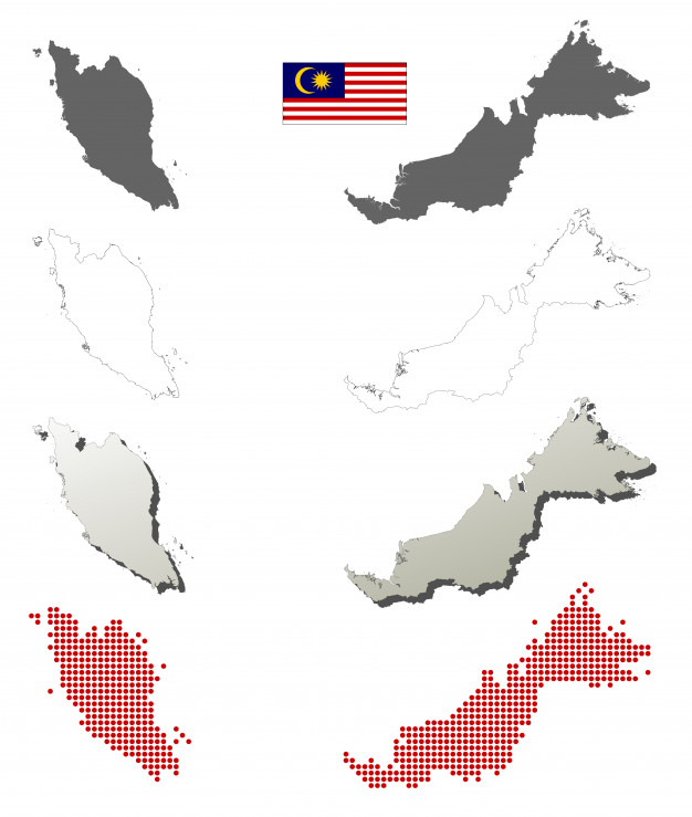 Malaysia Map Vector at Vectorified.com  Collection of Malaysia Map