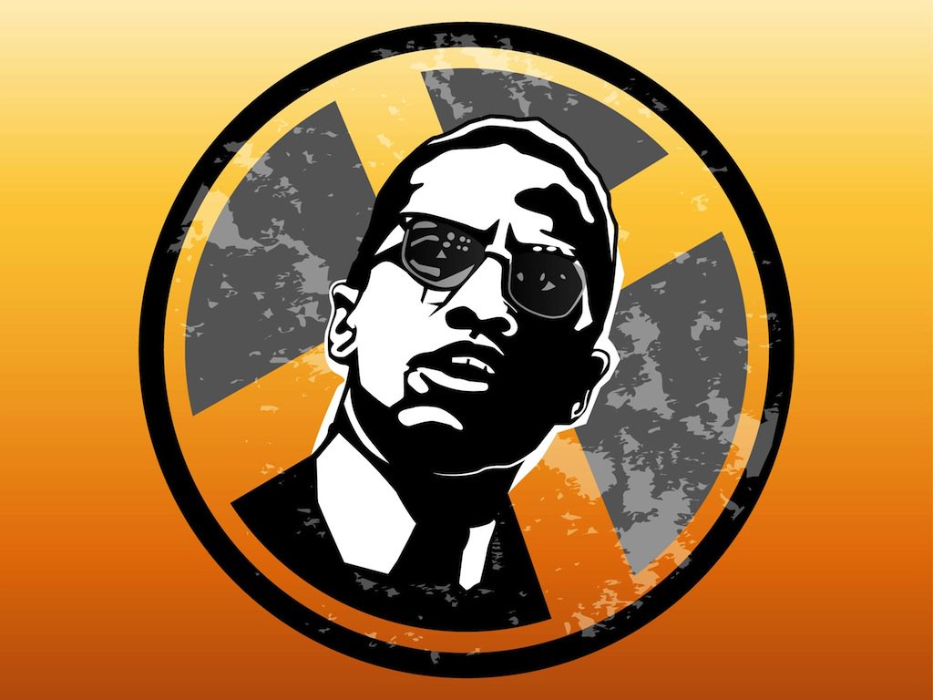 1024x768 Malcolm X Badge Vector Art Graphics