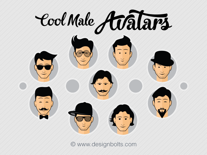800x600 Free Cool Male Avatars Icons In Png Vector Format