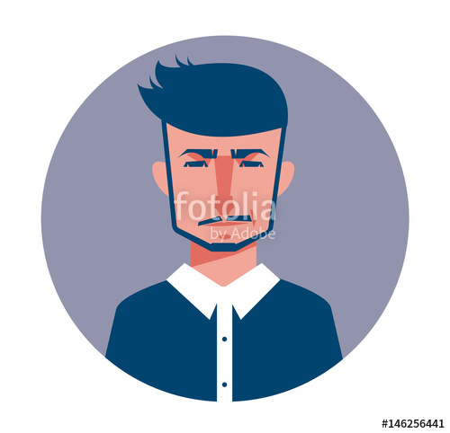 500x482 Male Avatar Icon In Flat Style Male User Icon Cartoon Man Avatar