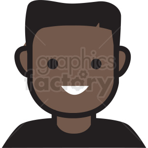 300x300 Black Male Avatar Vector Clipart Clipart Royalty Free Gif