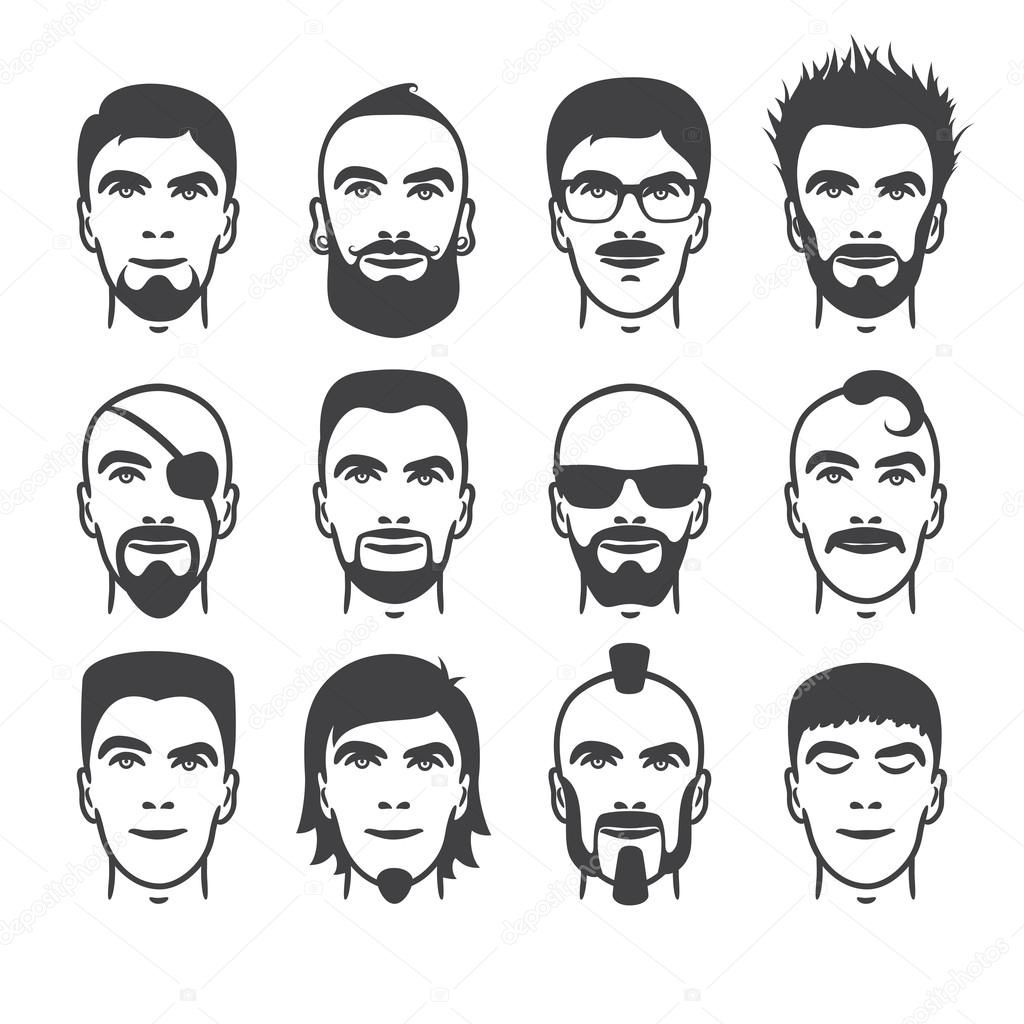 1024x1024 Image Result For Men Face Vector In Mustache Drawing