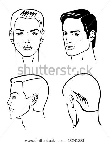 361x470 Man Face Profile Stock Vectors Vector Clip Art Shutterstock