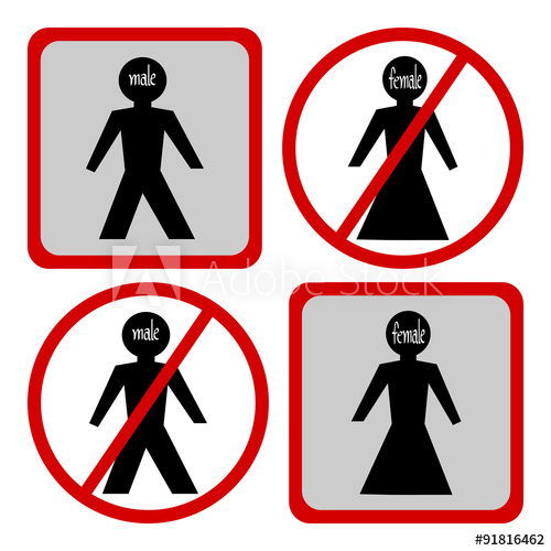 Male And Female Symbol, Not Allowed Sign, No Male And Female Sign 500x500 Male And Female Symbol, Not Allowed Sign, No Male And Female Sign